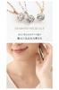 PLUSTER Featured in GINGER with a Single Diamond in 10K White Gold and a Genuine Gold Chain Simple and Perfect for or any other Box Women's Necklace,