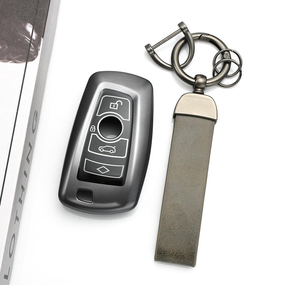 For Bmw M3 M4 E34 F20 F30 F18 F25 1 3 5 7 Series X1 X3 X4 X5 F10 F15 F16 Gun Grey Tpu Shell Fob Accessories Car Key Case Cover