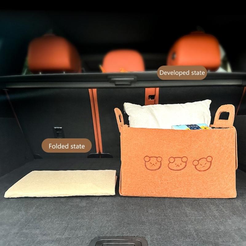 Foldable Car Home Storage Box with Sufficient Space Detachable Organizers Box