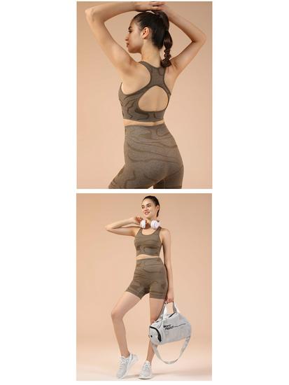 European American Yoga Sports Bra: Shock-Absorbing, Gathering Fit, Beautiful Back Design, Fitness Vest for Running and Yoga.