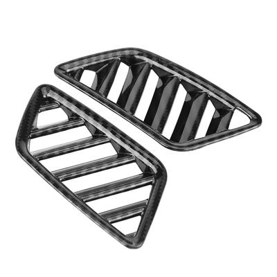 2Pcs Interior Upper Air Vent Outlet Cover Trim for Mitsubishi Eclipse Cross 1718 Carbon Fiber
