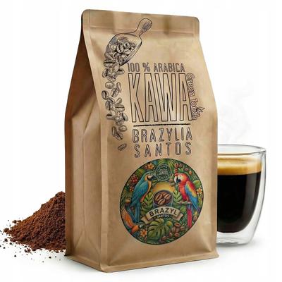 Ground Coffee Brazil Santos 100% Arabica Fresh 250 G Green Touch