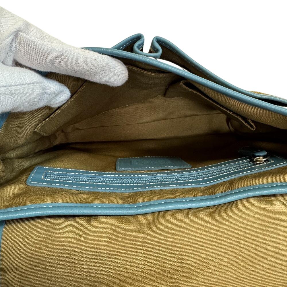 Coach 6849 COACH Signature Canvas Shoulder Bag Beige Canvas Used