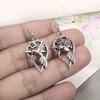 A Pair of Street Fashion, Cool and Hip-hop Style Flower Pendant Bird Multi-functional Earrings