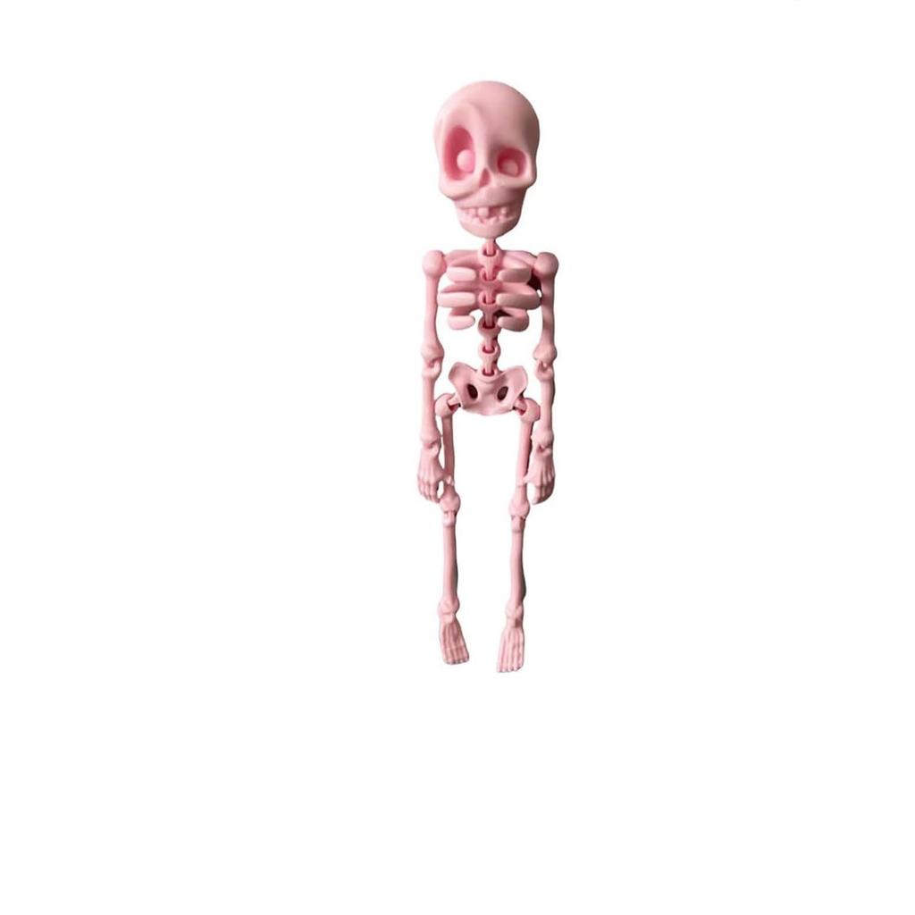 Skeleton Fridge Magnet, 3D Printed Articulated Skeleton Fridge Sticker, Vintage Gothic Refrigerator Magnets,
