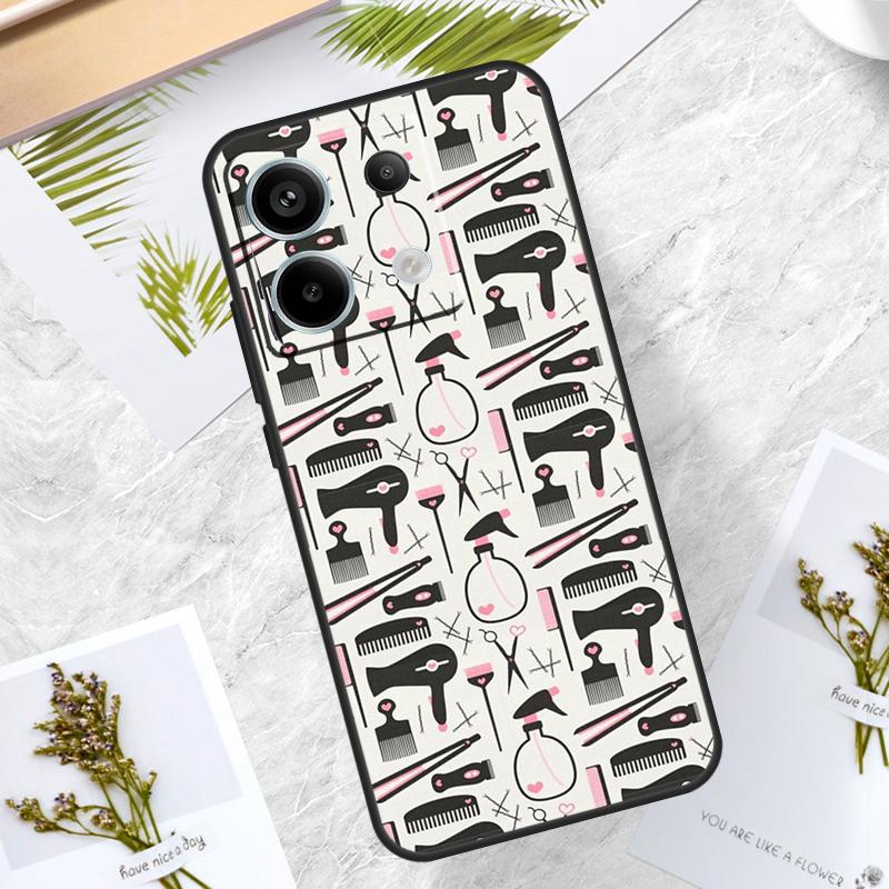 Hair Stylist Hairdresser Case For Xiaomi Redmi Note 14 13 12 11 10 9 15 Pro Plus Redmi 15 10C 12C 13C 14C 15C Cover
