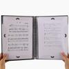 Flexible 20 Pages Piano Music Score Folder A4 Music Book Clip Sheet Note Folder Piano Paper Sheets Music Binder For Practice