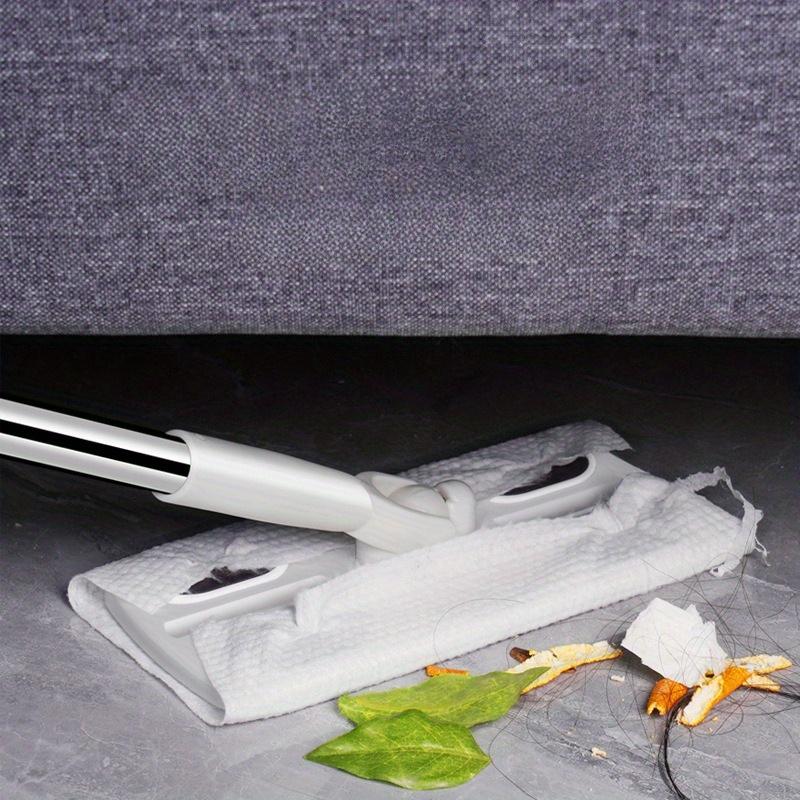 Flat Electrostatic Dust Mop, Lightweight Sweeper Floor Cleaner for Hair & Dust Removal, Manual Broom