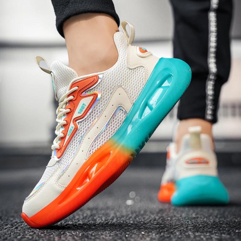 Fashion SYTK Men's Shoes Summer Mesh Breathable Non-slip Popcorn Sneakers Running Shoes Fo Women