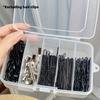 1 pezzo Mini Custodia Trasparente, Scatola Porta Gioielli Antipolvere a 5 Scomparti, Custodia da Viaggio, Porta Mollette e Piccoli Oggetti