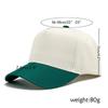 Pure Cotton Patchwork Five-Panel Baseball Cap with Custom Logo Embroidery