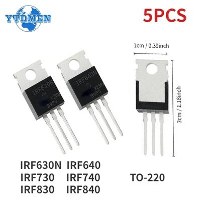 5PCS MOSFET Transistor IRF630 IRF640 IRF730 IRF740 IRF830 IRF840 TO-220 Transistors Kit Electronic Component