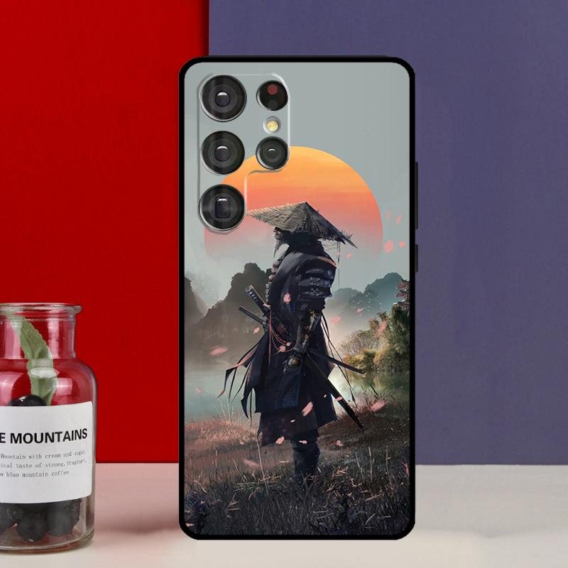 Japan Samurai Ninja Funda Case For Samsung Galaxy S25 Ultra S9 S10 S20 FE S21 S22 S23 Plus S24 Ultra Phone Cover