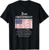 2nd Amendment American Flag Gun T-Shirt - Right To Bear Arms Gift Unisex T-Shirt
