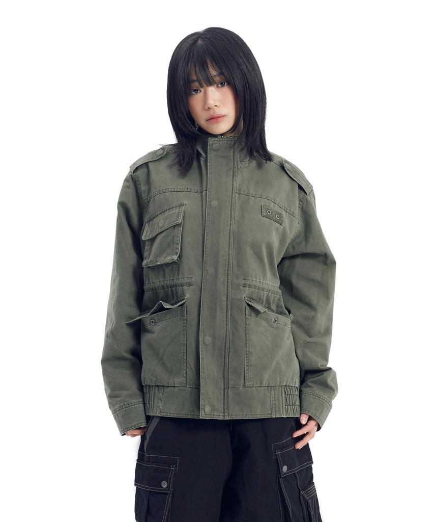 Aakam Nova Drawstring Field Jacket (Khaki)