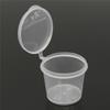30Pcs 25ML Disposable Mini Food Storage Containers Plastic Transparent Sauce Cup With Hinged Lids for Pigment Paint Palette Box