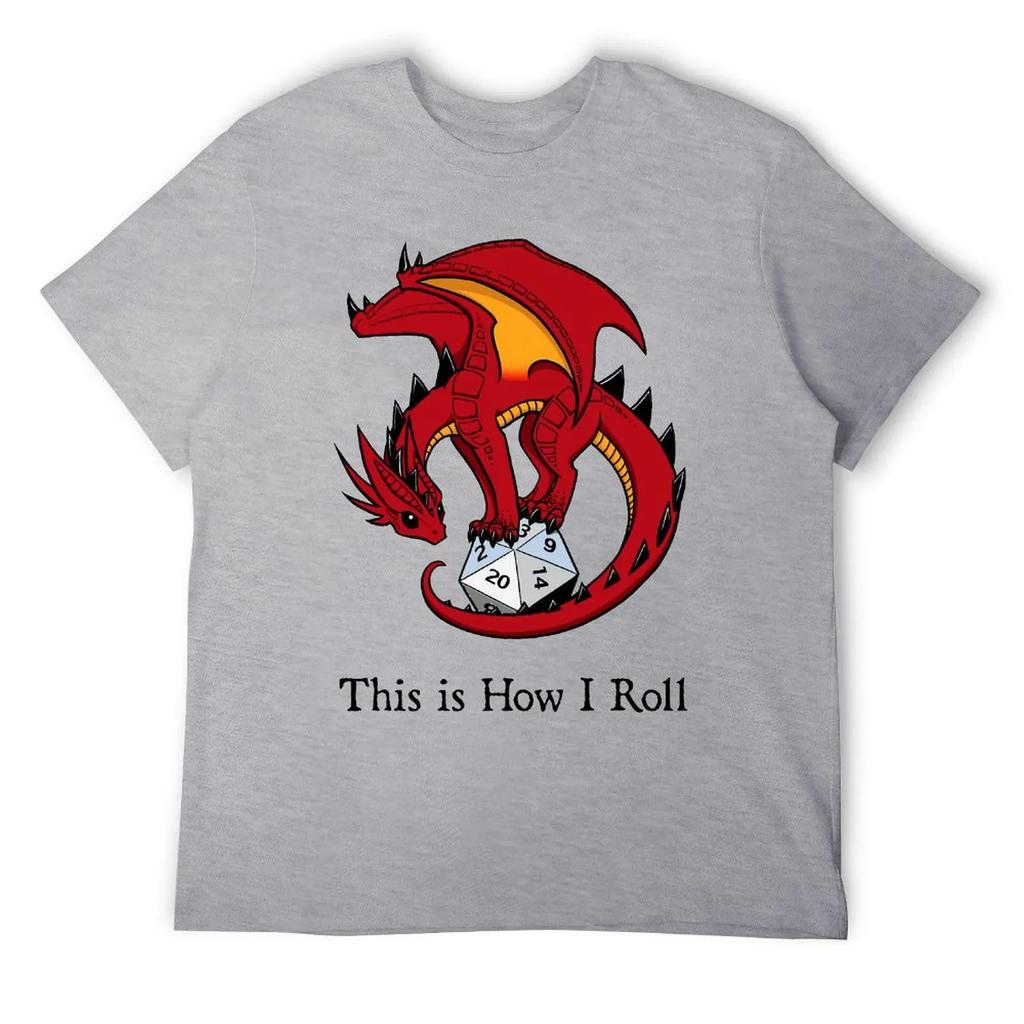 Dice Dragon Classic For Sale T-shirt Fresh Campaign  Joke Tees Cute Aactivity Competition USA Size