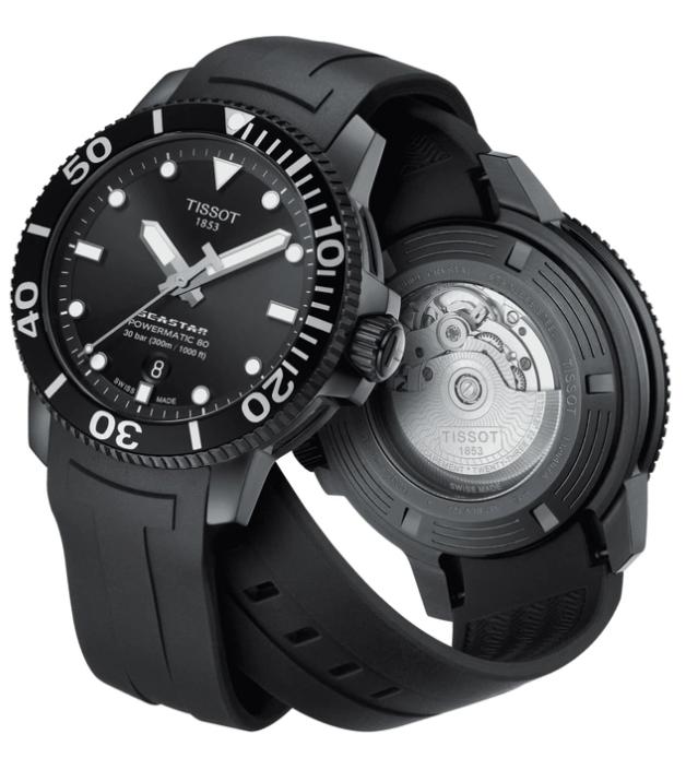 Tissot T-Sport Seastar Powermatic 80 T120.407.37.051.00 T1204073705100 Automatische 300M Herrenuhr