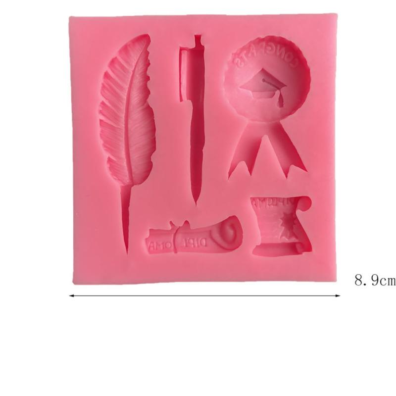 Silikónová forma maturitná čiapka Certifikát Modelovanie Fondantových foriem pre blahoželanie Grad Gratulujeme