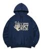 06 Break Print Hoodie Deep Blue