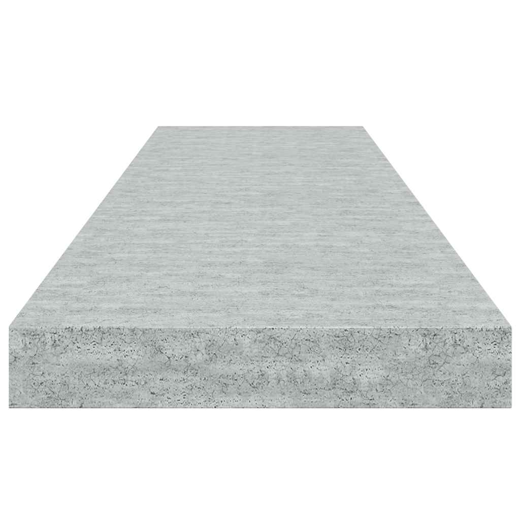 Vidaxl Półki Ścienne, 4 Szt., Szarość Betonu, 90X23,5X3,8 Cm, Mdf