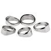 Stainless Steel Bevelled Design Penis Ring Men's Sexual Stimulation Device Chastity Foreskin Glans Lock Ring Enhanced Pleasure