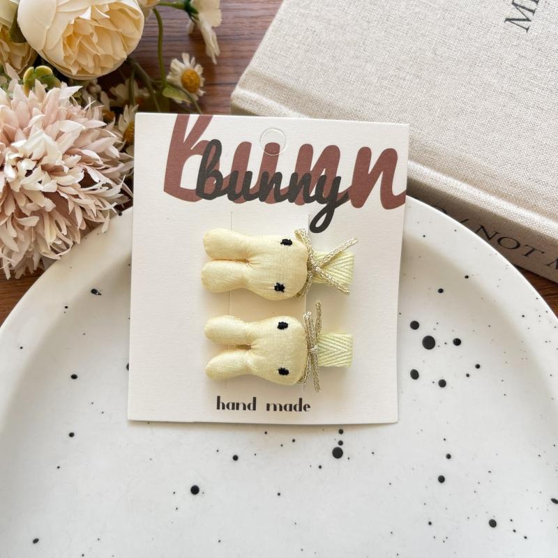 2pcs/set Funny Bunny Baby Girls Hair Clip Bow Flower Star Lattice Kids Hairclips Hairpins Headdress Children Hair Accessories