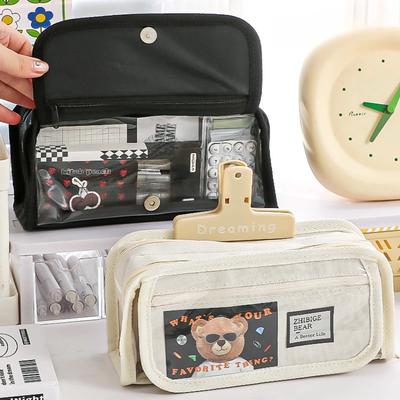 Pain Bag Pencil Case Large Capacity Student High Value Stationery Storage Box New Simple Pencil Case Storage Bag