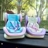 Car Doll Safety Seat For 17cm Labubu Cartoon Chair Model For Labubu Car Seat Outlet Decor For Labubu Doll Car Interior Styling