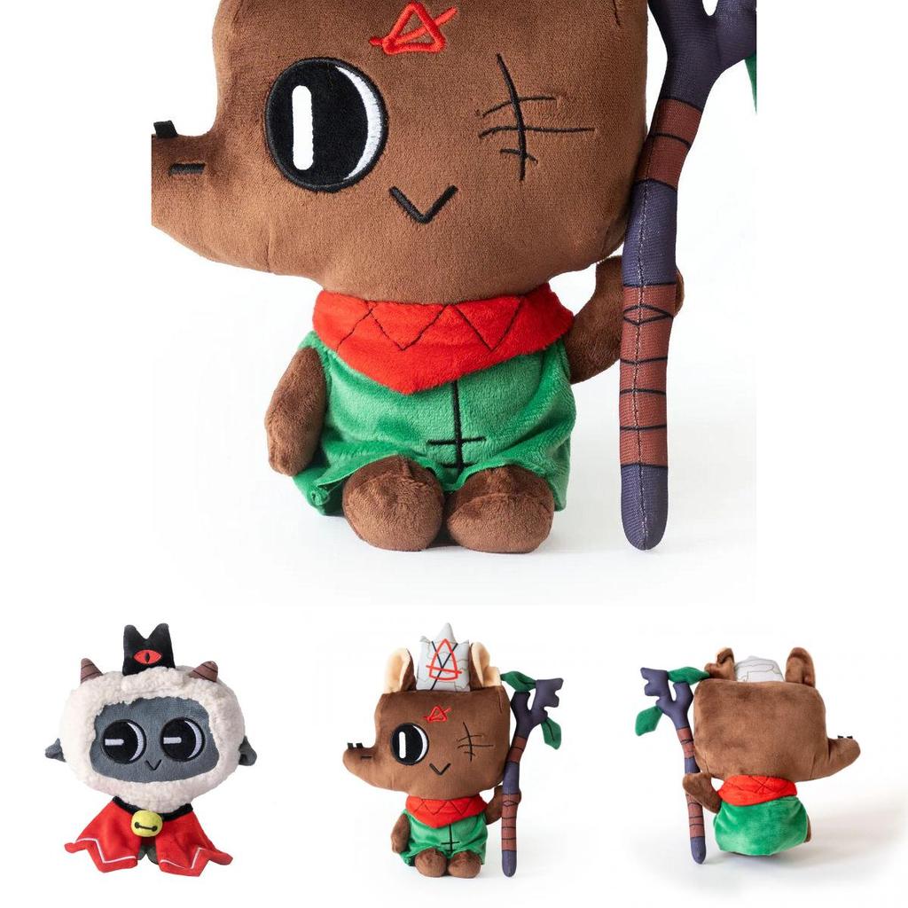 High-quality Cult Of The Lamb Plush Stuffed Toy Cozy Short-fur Sheep Design