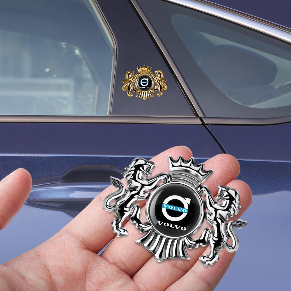3D Metal Car Body Window Decor Stickers Badges Auto Styling For Volvo RDESIGN XC60 XC90 S60 S80 S60L V40 V60 AWD V90 Accessories ari963
