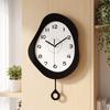 Pendelwanduhr Organische Form mit Unregelmäßigkeiten für Wohnzimmer, Flur,