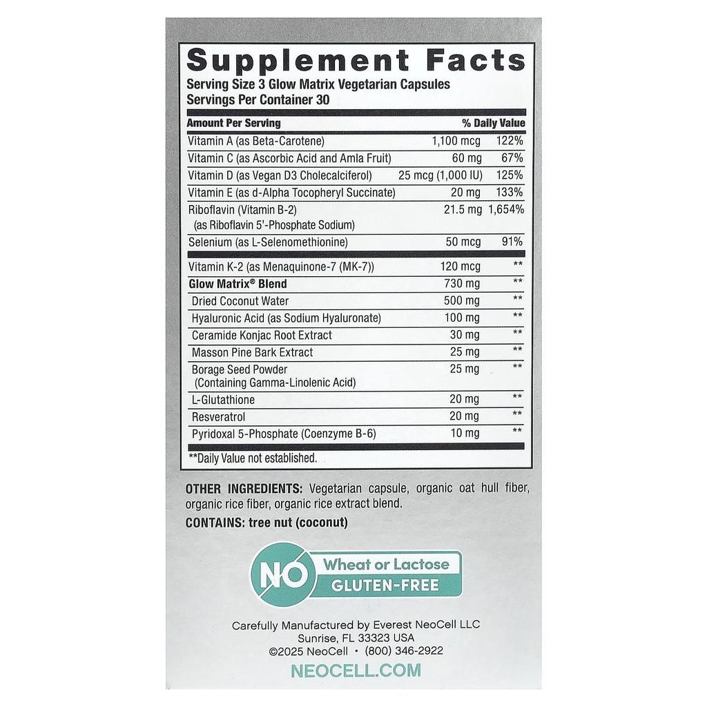 NeoCell Glow Matrix™, 90 Veggie Capsules