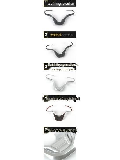 21 ID.4X Steering Wheel & Dashboard Decorative Stickers - Car Accessories