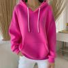 Women's Casual Trendy Hoodie Long Sleeve Color Pullover Sweatshirt