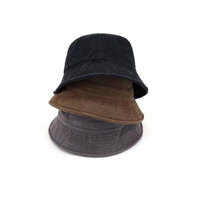 Washed Solid Color Bucket Hat Men and Women Versatile Big Brim Hat Advanced Trendy Sunshade Showing Small Face