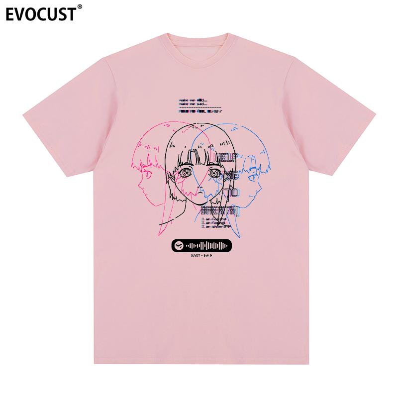 Serial Experiments Lain Classic Japanese Glitch Aesthetic Manga Anime T-shirt Cotton Men T Shirt New TEE TSHIRT Womens Tops