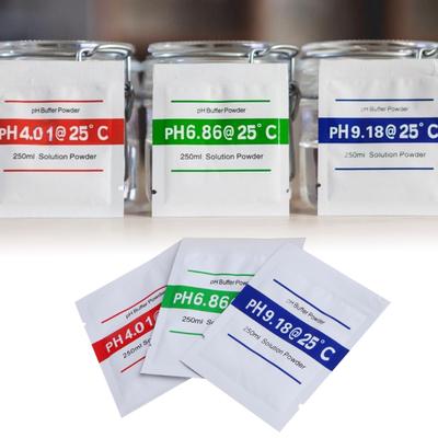 Produktbild von Irfora PH-Pufferpulver-Set – 3 Kalibrierpunkte (4,01 / 6,86 / 9,18) Für PH-Messgeräte, Praktische Einzelportionen