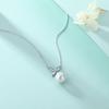 Bead Clover Pendant 925 Sterling Silver Natural Pearl Necklace Women's Niche Design Neck Chain ins Clavicle Chain