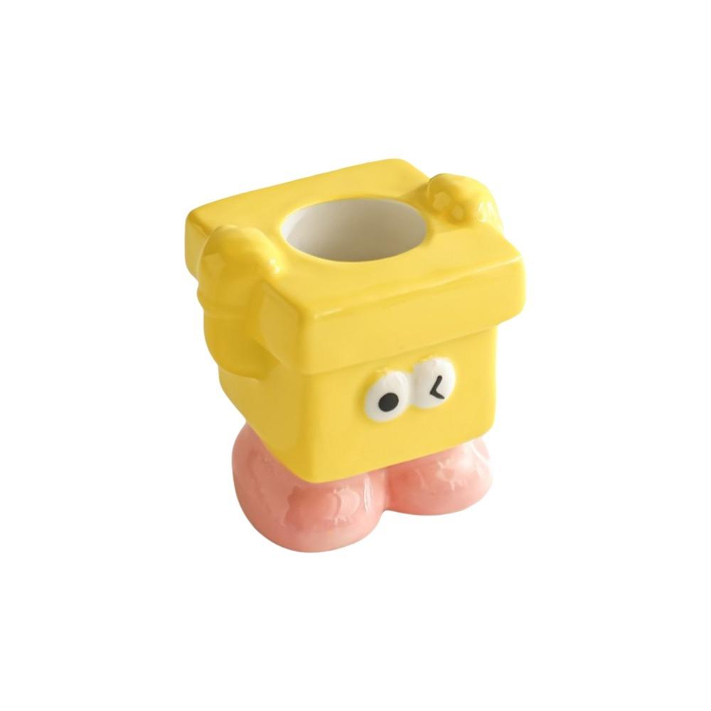

Ceramic Dopamine Toothbrush Holder Cute Manual Toothbrushes Holder Toothbrush Stand Desktop