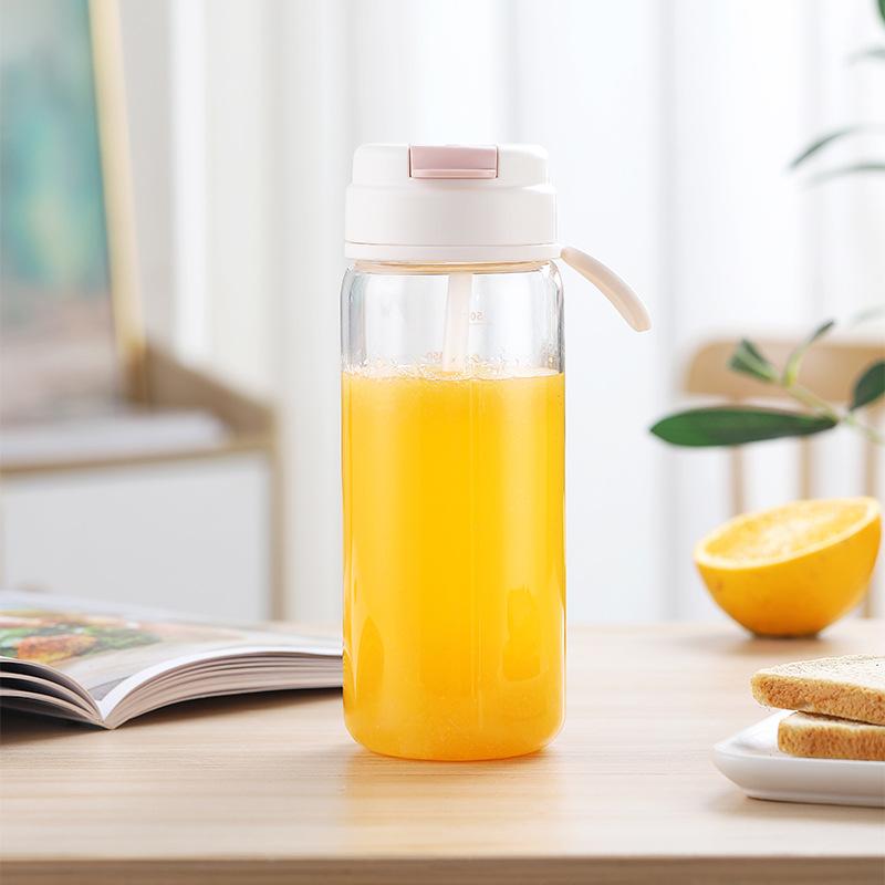 

600 мл пластиковый чайник портативная дорожная бутылка для воды с трубочкой спортивная фитнес-кружка Smiple лимонный сок жирная чашка для взрослых универсальная кружка 401-500ml