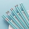 Ru Han Ceramic Blue Individual Chopsticks