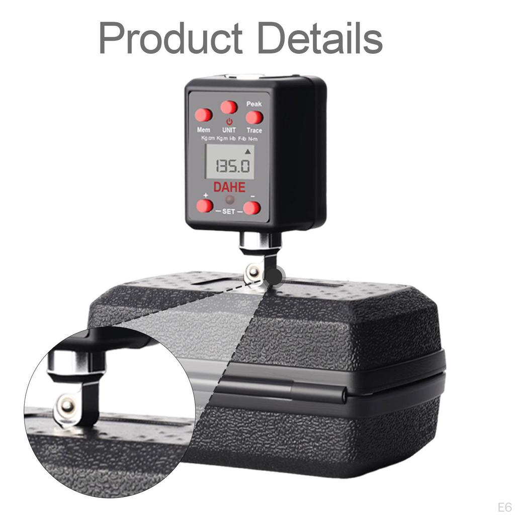 Automotive Digital Adapter ±2% Calibration Tool Peak/Real Time Mode Sturdy Versatile with Smart