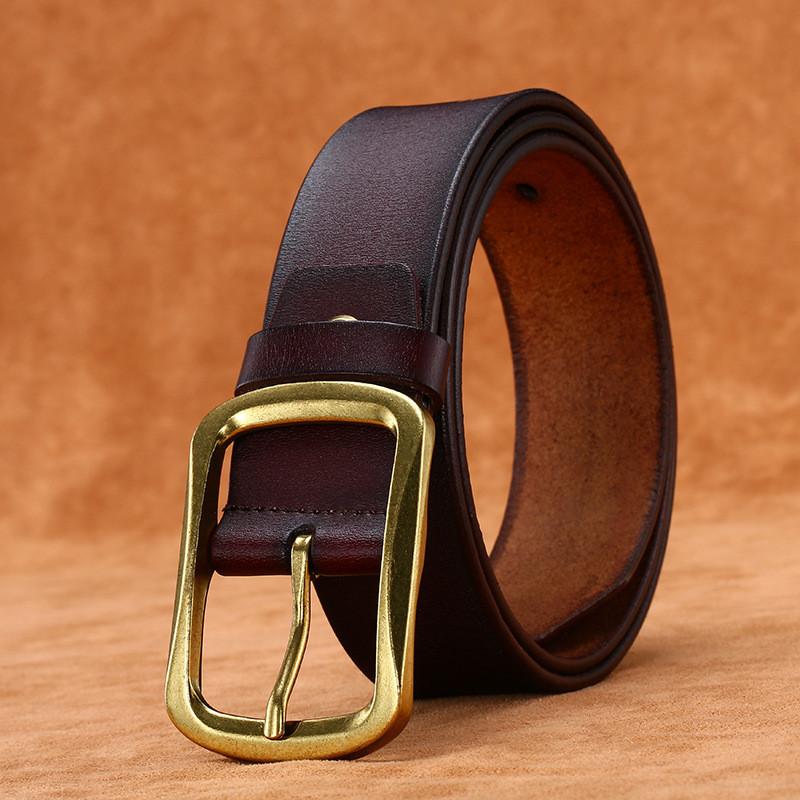 Mens Square Buckle Belt With Classic Alloy Pin Buckle For Casual And Wear Formal