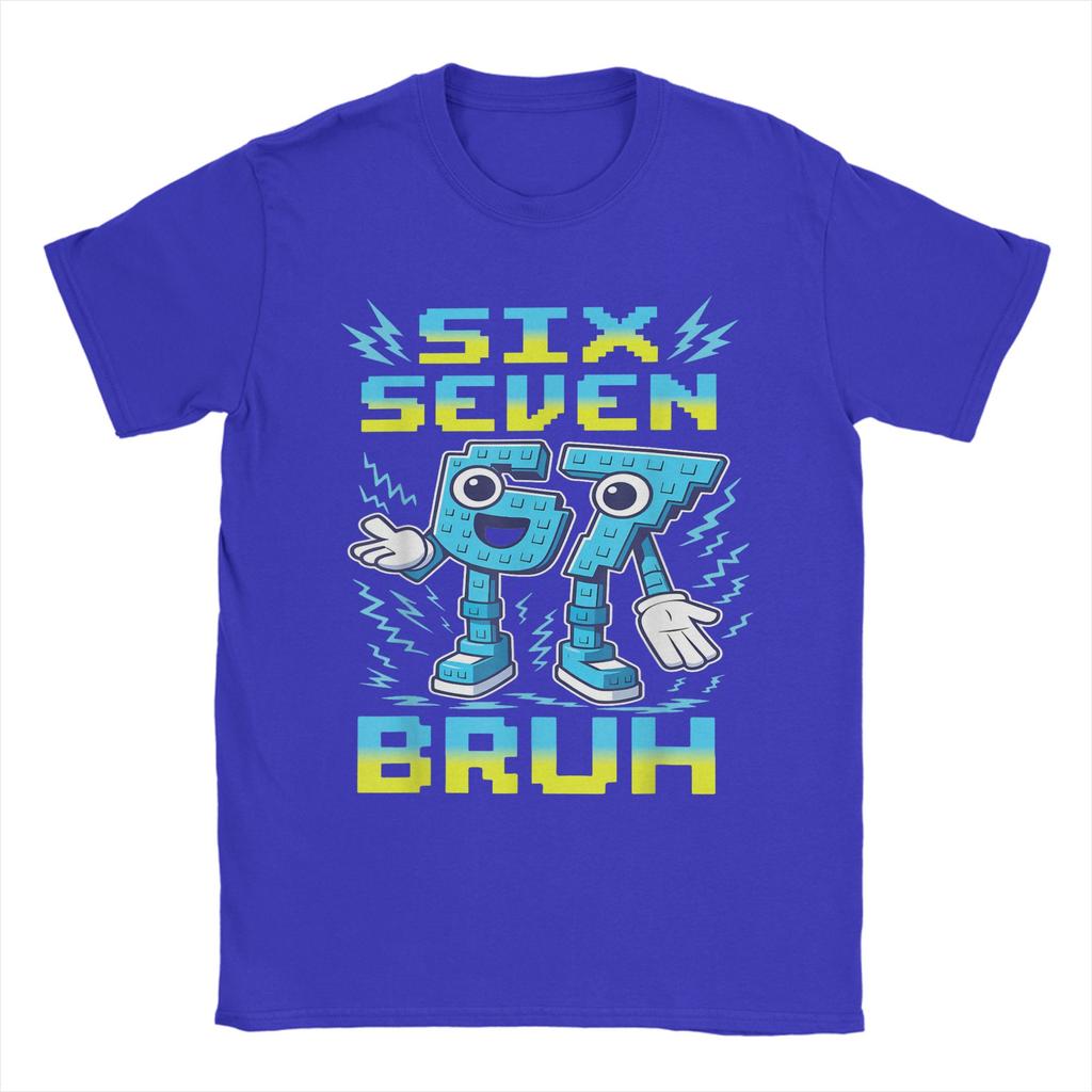 67 Six Seven 67 Italian Brainrot Gaming Meme T Shirt for Unisex 100 Cotton TShirts Tee Shirt Short Sleeve Clothes Graphic
