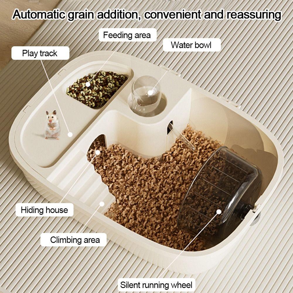 Large Space Hamster Villa Plastic Pet Habitat House Convenient Hamster Cage Chinchilla