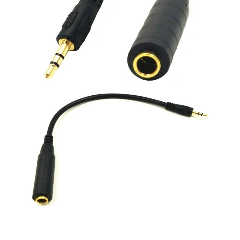 Extension Cable 6.35mm Female Plugs To 3.5mm Mono/Stereo Male Socket Cord  for phone,Computer 3.5mm Devices 30cm