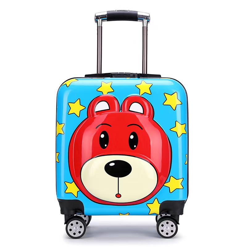 Children's Travel Trolley Suitcase - Universal Wheel, Password Lock, Gift Box