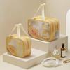 Waterproof Travel Makeup Case Large Capacity Wash Bag Simple Cartoon PVC Cosmetic Bag  Bathroom