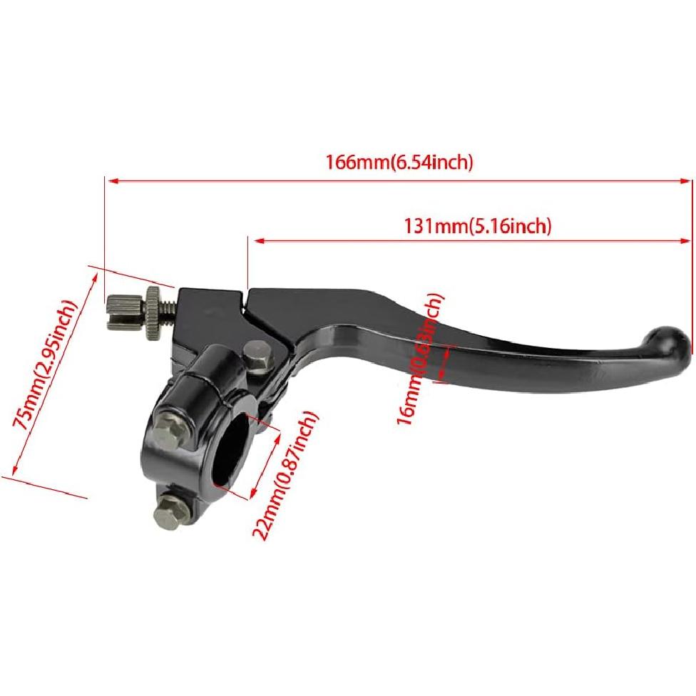 FVRITO 7/8" 22Mm Universal Clutch Brake Handle Levers Perch For CRF50 CRF70 CRF80 CRF100 CRF150 XR50 XR80 XR100 ATC 200M Pit Dirt Bike Motor
